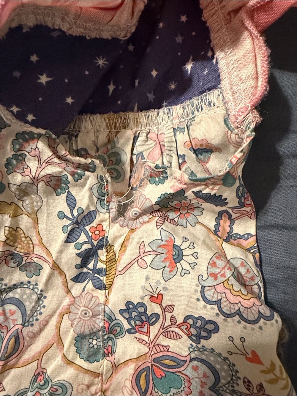 Girls Floral Multi-Color Ruffle Dress - Picture 4 of 6